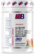 🏋️ enhance muscle building and recovery with nutritionbizz bcaa powder - peach mango flavor logo