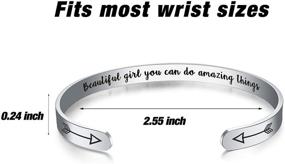 img 3 attached to 👭 Boosting Friendship with WingLove Stainless Steel Inspirational Bracelets: Personalized Birthday, Friends, and Inspirational Gifts for Women, Girls, and Boys