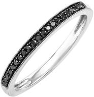 sterling diamond wedding milgrain stackable logo