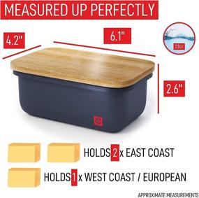 img 1 attached to 🍽️ Bamboo Lid Butter Dish: Classy and Convenient Countertop Storage