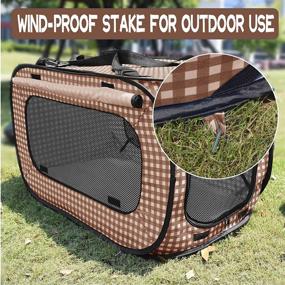 img 2 attached to 🐱 Rolscaler Portable Cat Cage Kennels: Convenient Outdoor Travel Solution for Medium Large Cats