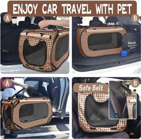 img 1 attached to 🐱 Rolscaler Portable Cat Cage Kennels: Convenient Outdoor Travel Solution for Medium Large Cats
