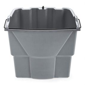 img 2 attached to 🧹 Ковш для грязной воды серого цвета для 35Qt ведра для мытья Rubbermaid Commercial Products Executive Series WaveBrake 2.0: эффективное средство для уборки