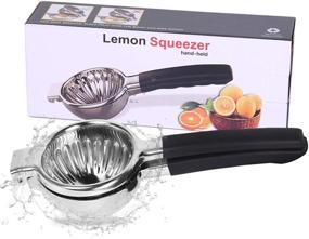 img 4 attached to Premium Manual Fruit Juicer - Large Lemon Squeezer Press for Citrus Fruits - Oranges, Lemons, Limes, Pomegranates, Grapes, Watermelons - Hand Juice Juicers Squeezer for Home Use