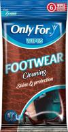 shine and protect your shoes with the only for footwear cleaning wipes - 6 pack (6 individual packaged wipes) logo