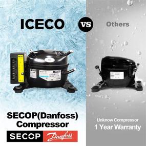 img 3 attached to 🧊 Iceco JP60 Pro: 3-in-1 Portable Fridge Freezer Cooler for Car & Home, 60L | SECOP Powered | Rotomolded Construction | DC 12/24V & AC 110/240V | Camping, Travel, RV