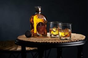 img 2 attached to 10 oz Rocks Barware Set Of 4 Whiskey Glasses - Home Essentials & Beyond. Perfect for Whiskey, Scotch, Bourbon, Liquor, and Cocktails. Dishwasher Safe