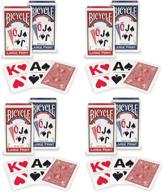 🃏 enhance your card games with bicycle large print playing cards (4-pack) logo