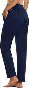 img 4 attached to 🏔️ Warm, Fleece-lined Women's Sweatpants with Zipper Pockets - Ideal for Winter Sports, Running, and Hiking - BALEAF