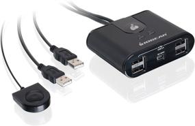 img 3 attached to 💻 IOGEAR GUS402 Peripheral Sharing Switch: 2 Computers, 4-Port USB 2.0 Efficiency