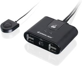 img 2 attached to 💻 IOGEAR GUS402 Peripheral Sharing Switch: 2 Computers, 4-Port USB 2.0 Efficiency