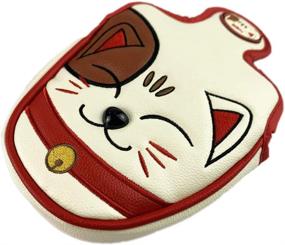 img 4 attached to Lucky Cat Cartoon Animal Golf Club Headcovers for NRC Driver, Fairway Wood, Hybrid & Iron Set - Perfect Golf Putter Cover!