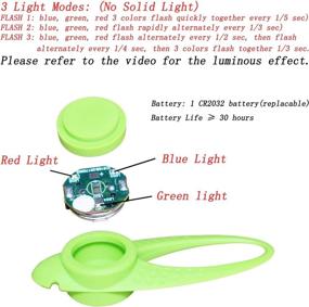 img 1 attached to 🌟 AMNQUERXUS LED Pet Collar Harness Leash Necklace Lights - Glow in The Dark, Lighted Neon Collars for Dogs - Large Medium Small Sizes - Night Time Safety Walking, Camping Gear