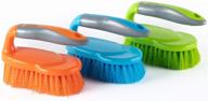 🧽 klickpick home pack of 3 heavy duty scrub brush: a comfortable grip for efficient bathroom, shower, sink, and floor cleaning logo