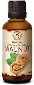 img 4 attached to 🌰 USA Refined Walnut Oil 1.7 oz (50ml) - Pure & Natural Juglans Regia Seed Oil - Cold Pressed - Intensive Care for Face, Body, Hair, Skin, Nails, Hands - Ideal with Essential Oils