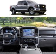 📱 2021 f-150 f150 sync4 12-дюймовый защитный стеклянный экран для навигации - пленка, защищающая экран от царапин, твердость 9h, четкое изображение hd, защитная пленка для сенсорного экрана жк-дисплея gps. логотип