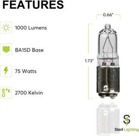 img 2 attached to 💡 Sterl Lighting 75W DC Bayonet Base Halogen Bulbs - 4 Pack