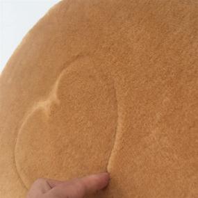 img 1 attached to 🪑 Подушка для квадратного сиденья Sigmat Plush для барного стула или стульчика - Кофе, 14" (2 штуки в упаковке) с пряжкой - Повышение комфорта и стиля