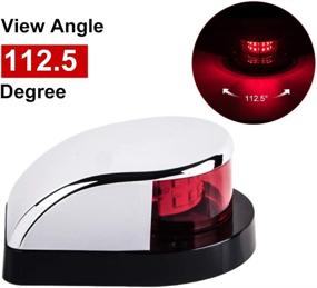 img 3 attached to Sebnux LED Boat Navigation Light: Silver Port and Starboard Light for Pontoon and Fishing Boats