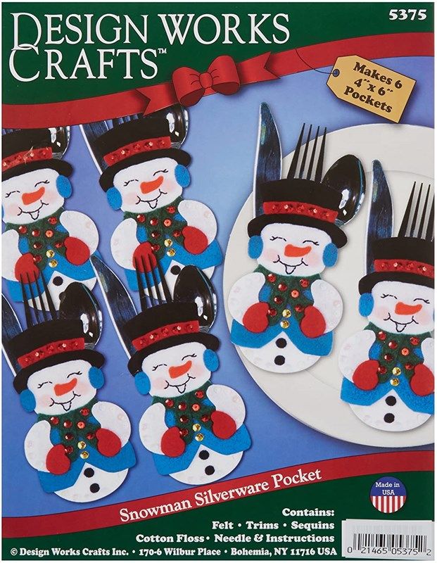 tobin snowmen silverware 포켓 아플리케 로고