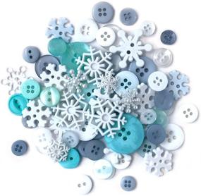 img 1 attached to Snowflakes Button Spectacular: Buttons Galore 50-Value Pack