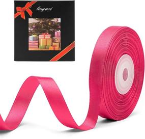 img 3 attached to 💕 Hot Pink Satin Ribbon: Versatile Must-Have for Crafts, Wedding Décor, and More!