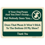 doggie waste clean-up reminder sign logo