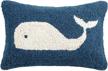 peking handicraft whale pillow throw logo
