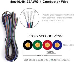 img 3 attached to 💡 Enhance Your Lighting Setup with SUPERNIGHT 10 Pack 4 Pin LED Connectors for Waterproof 10mm RGB 5050 LED Strip Lights - Quick and Convenient Strip to Wire Connection!