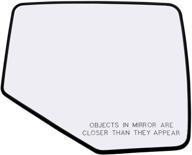 plastic backing plate for right hand passenger side mirror assembly compatible with ford explorer ranger mazda b2300 b3000 b4000 mercury mountaineer, 8-3/4 inch diagonal glass - sold by rugged tuff logo