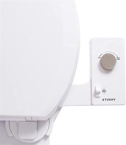 img 4 attached to 🚽 TUSHY Classic 3.0 Bidet Toilet Seat Attachment - Non-Electric Self Cleaning Water Sprayer, Adjustable Water Pressure Nozzle, Angle Control & Easy Installation (Platinum)