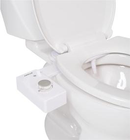 img 2 attached to 🚽 TUSHY Classic 3.0 Bidet Toilet Seat Attachment - Non-Electric Self Cleaning Water Sprayer, Adjustable Water Pressure Nozzle, Angle Control & Easy Installation (Platinum)