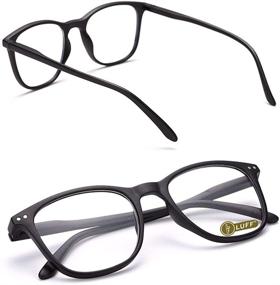 img 4 attached to 👓 LUFF 2Pcs HD Fashion Readers: Ultimate Reading Glasses for Men and Women - Perfect for TV and Computer Use