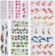 🐠 enhance your resin crafts with olycraft 3d goldfish film stickers: koi pond painting stickers & goldfish resin stickers logo