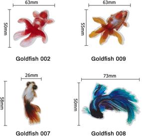 img 2 attached to 🐠 Enhance Your Resin Crafts with OLYCRAFT 3D Goldfish Film Stickers: Koi Pond Painting Stickers & Goldfish Resin Stickers