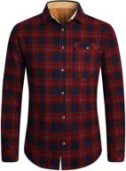 makkrom flannel shirts: premium cotton button-up attire for all-day comfort logo