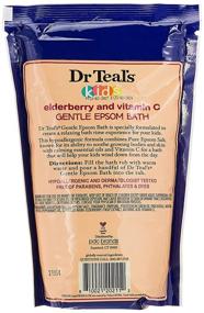 img 2 attached to 🛁 Dr Teal's Kids Pure Epsom Salt Soak: Rejuvenate with Elderberry, Vitamin E & Essential Oils, 2 lbs – Natural Soothing Bath for Children