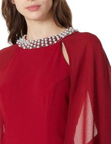 img 1 attached to Social Graces Womens Cold Shoulder Burgandy Women's Clothing in Dresses