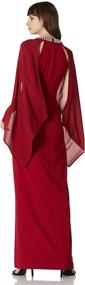 img 3 attached to Social Graces Womens Cold Shoulder Burgandy Women's Clothing in Dresses