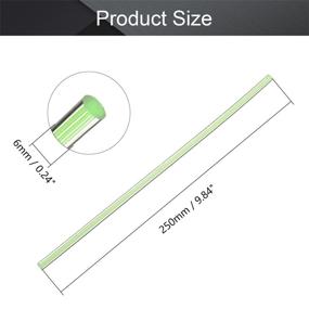 img 3 attached to Fielect 6Mmx250Mm Green Straight Line Solid Acrylic Round Rod PMMA Bar 4Pcs
