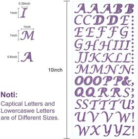 img 1 attached to ✨ Sparkle up your crafts with 8 Sheets of Glitter Alphabet Letter Stickers!