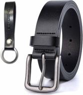 💼 men's wide 36 leather dress casual accessories and belts set logo