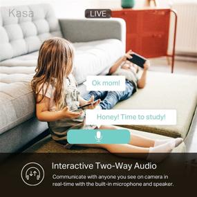 img 1 attached to 📷 Kasa Smart 2K Security Camera for Baby Monitor: HD Indoor Camera with Motion Detection, Two-Way Audio, Night Vision, Cloud & SD Card Storage – Works with Alexa & Google Home (KC400)