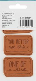 img 1 attached to 🔖 Handmade Sarcastic Leather Labels for Crafts, Knitting, and Crocheting - Pack of 6