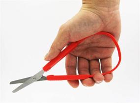 img 2 attached to 🔧 3-Pack DIY Craft Loop Scissors Grip - 8 Inches, Adaptive Design for Teens and Adults - Right & Lefty Support, Easy-Open Squeeze Handles - Ideal for Elderly, Special Needs