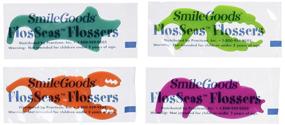 img 2 attached to Convenient SmileGoods FlosSeas Flossers: 200 Singles Pack for Effective Oral Hygiene