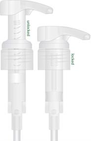 img 1 attached to 🧴 Bar5F Bottle Pump Dispenser for Shampoo Conditioner Lotion - 1 Liter (33.8oz) Clear - Rust-Free Air Pumps - Fits 1" Inch Bottle Necks (Pack of 2)