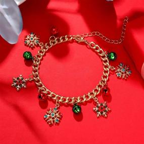 img 1 attached to ❄️ ALEXY Christmas Snowflake Bracelets for Girls - Snowflake Jewelry