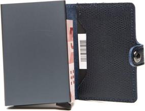 img 2 attached to 🔍 Оптимизирован для поиска: Кошелек Secrid Miniwallet Rango Titanium Blue из кожи с защитой от RFID