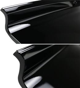 img 1 attached to Улучшите свой Ford Mustang GT 2015-2020 с помощью накладки Spec-D Tuning Gloss Black Rear Trunk Decklid Panel Trim Cover.